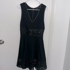 Black A-lined dress
